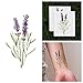 Tattify Purple Flower Temporary Tattoo - Lavish Lavender (Set of 2)