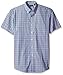 Arrow Men's Big and Tall Hamilton Poplins Short Sleeve Button Down Plaid Shirt