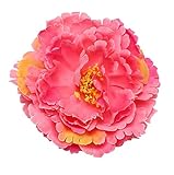 Kewl Fashion Women's Bohemia Peony Flowers Hairpin Hair Clip Flower Brooch (Watermelon)