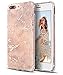 SPEVERT iPhone 7 Plus Case,iPhone 8 Plus Case,Marble Pattern Hybrid Hard Back Soft TPU Raised Edge Ultra-Thin Shock Absorption Protective Case for iPhone 7 Plus/iPhone 8 Plus - Rose Gold