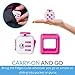 Fidget Cube Prime and Rubber Protective Cover - Relieve Stress, Anxiety, ADD, ADHD, Autism and Boredom for Work, School, Class - Primium Focus Gift Toy for Children and Adults (Pink)