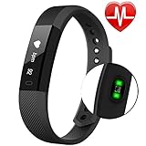 Fitness Tracker with Heart Rate Monitor,Waterproof Fitness Watch Wireless Bluetooth Activity Tracker Smart Band for Android and iOS