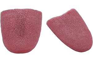 Fansoftiks 2 Pcs Realistic Fake Tongue Gross Jokes Prank Magic Tricks Fashion Processing Halloween Magicians Props Tricks Tongue Toy Magic Kits Accessories