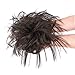 MORICA Tousled Updo Messy Bun Hair Piece Hair Extension with Elastic Rubber Band Updo Wavy Bun Extensions Synthetic Hair Extensions Scrunchies Chignons Hairpiece for Women.