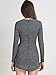 Persun Women's Grey Plunge Neck Lattice Lace Up Long Sleeve Bodycon Mini Dress