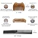 Aberlite Beard Scissors Kit for Men (5Pcs Set) | Professional Micro-Serrated Beard/Hair Scissors, Travel Size Precision Beard/Mustache Scissor, Sandalwood Pocket Comb, and Leather Case