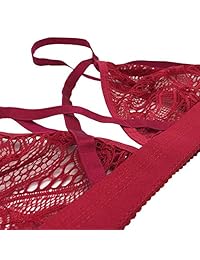 Buitifo - Brasier para Mujer de encaje, sexy bralette con tiras, lencería bustier suave