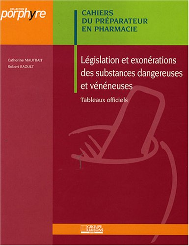 Législation et exonérations des substances dangereuses et vénéneuses