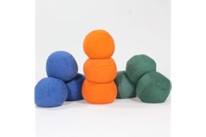 Zeekio Thud Juggling Ball Set - Lightweight 90g Beanbag Ball - Super Soft - Set of Three (3)