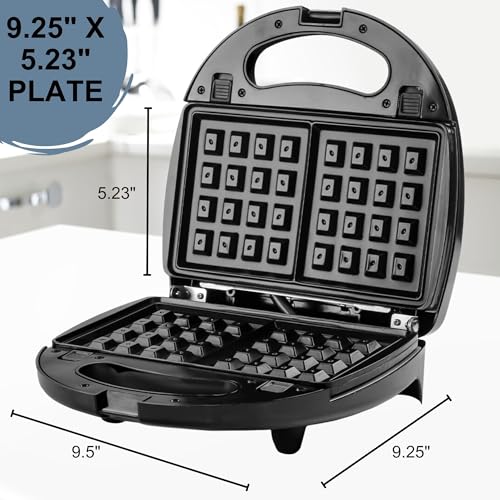 OVENTE 3 in 1 Electric Sandwich Maker, Panini Press Grill and Waffle
