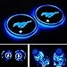 JSAMZ Car Logo LED Cup Pad led Cup Coaster USB Charging Mat Luminescent Cup Pad LED Mat Interior Atmosphere Lamp Decoration Light (Mustang)