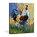 Bayland Collection Paint by Numbers 16 x 20 inch Canvas Art Kits DIY Oil Painting for Kids/Students/Adults Beginner Wall Decorative Painting, Rooster(Frameless) (PAINT0011-A)