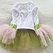 PanDaDa Dog Daisy Gauze Tutu Dress Skirt Pet Dog Cat Princess Clothes Bowknot Dress M