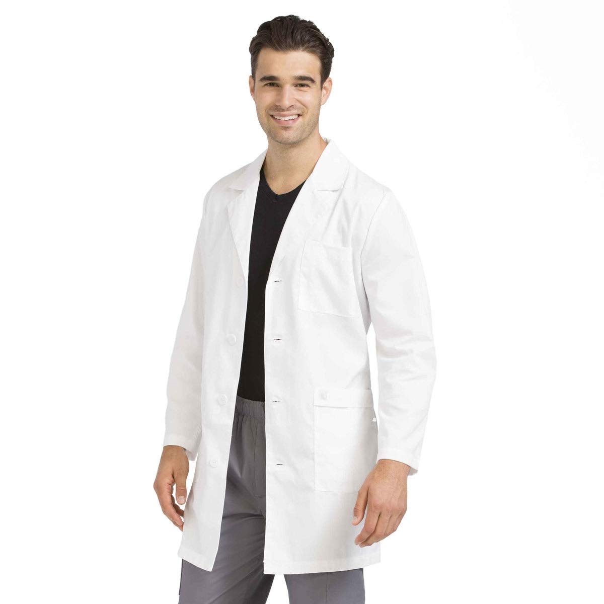 Buy Unisex Poly Cotton Lab Coat (White) at Amazon.in
