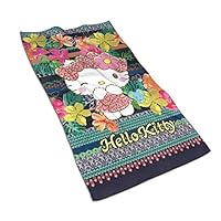 AEPWQDQW Microfiber Bath Towel Hello Kitty Cloth Soft Hand Towels, Pool Towels and Gym Towels