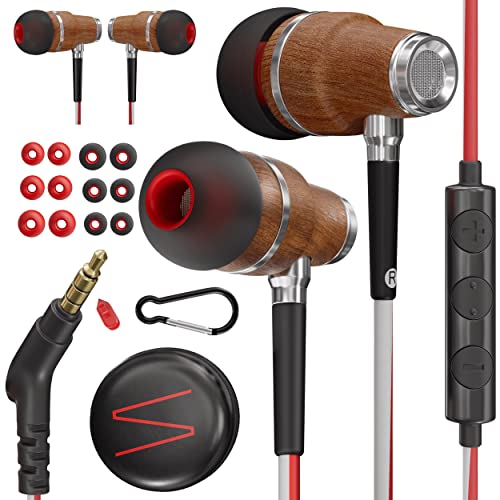 Symphonized Wired Earbuds with Microphone 90 Noise Cancelling