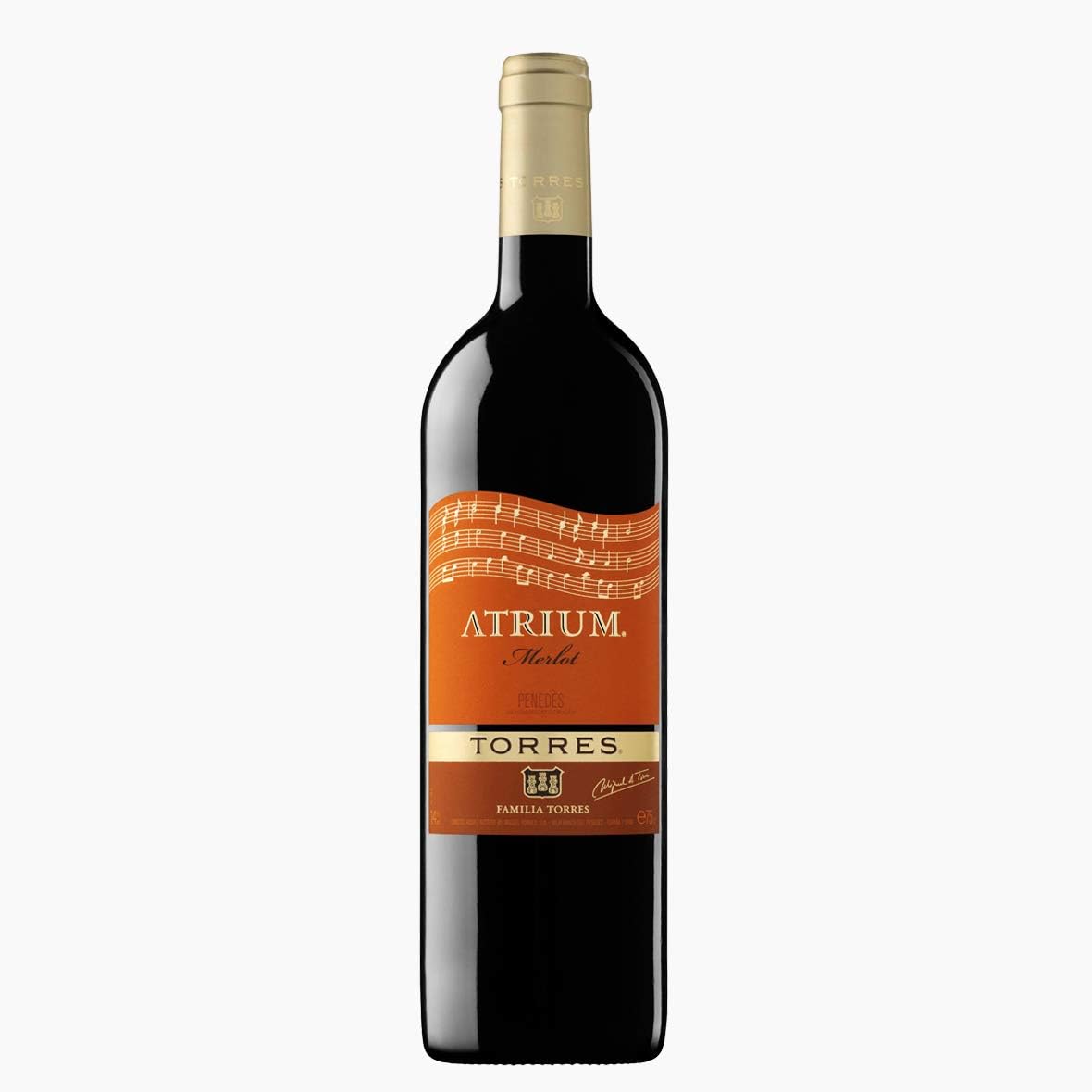 Familia TORRES Atrium Merlot (Case of 6x750ml) Spain Penedés, RED WINE