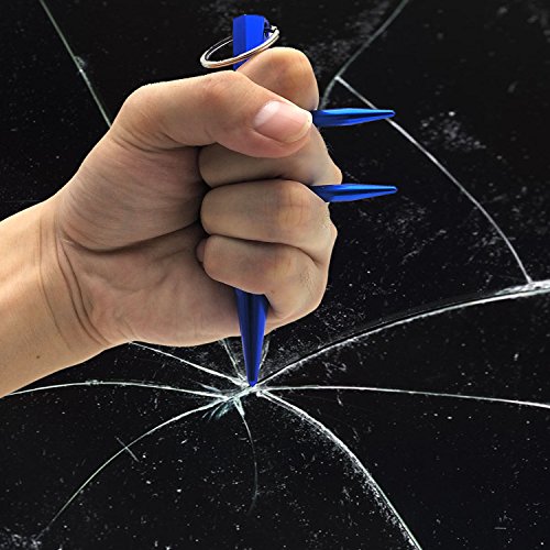 Kubaton Keyring aluminum Blunt Force in Black Self Defense Weapon for