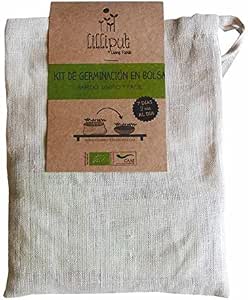 LILLIPUT LIVING FOODS Kit Germinación EN Bolsa DE Cáñamo Natural ...