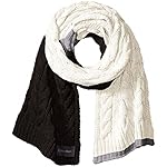 Calvin Klein Women's Colorblock Cable Scarf