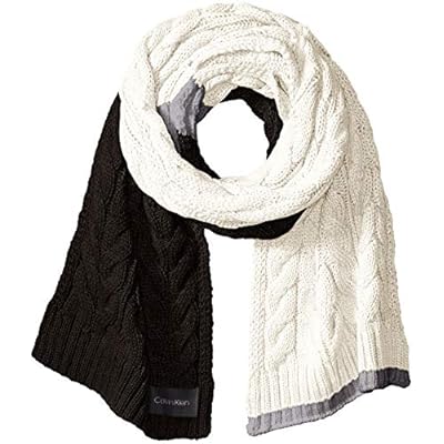 Calvin Klein Women's Colorblock Cable Scarf Calvin Klein Women's Colorblock Cable Scarf
