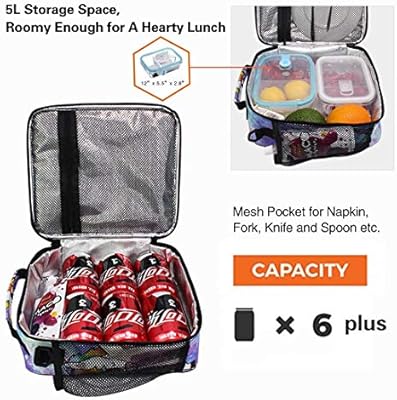 Sacs Repas Cuisine Maison Sac Repas Carte Enfant Sac Isotherme Repas Glaciere Thermique Sac De Repas Chaud Sac Panier Repas Mignon 5l Pour Fille Garcon Femme Bebe
