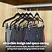 Fayleeko Clothes Hangers Pants Hangers with Clips Ultra Thin Non Slip 20 Pack Velvet Skirt Hangers Space Saving Clothing Hanger
