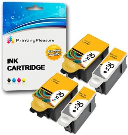 30XL Ink Cartridges,High Capacity Non Oem replacement Compatible for Kodak C100,C110,C115,C300,C310,C315,C330,C360,1.2,3.2,3.2S,Office 2100,2150,2170 AIO,Hero 2.2,3.1,4.2,5.1(2 SETS+2 Black) (2 Set)