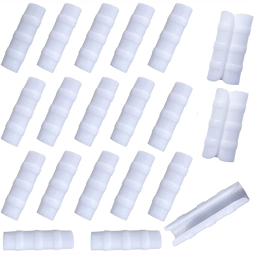 ANCLLO 20Pcs Garden Tube Clip Greenhouse Clamps Frame Pipe Tube Film Clip Clamp Kit for Greenhouse