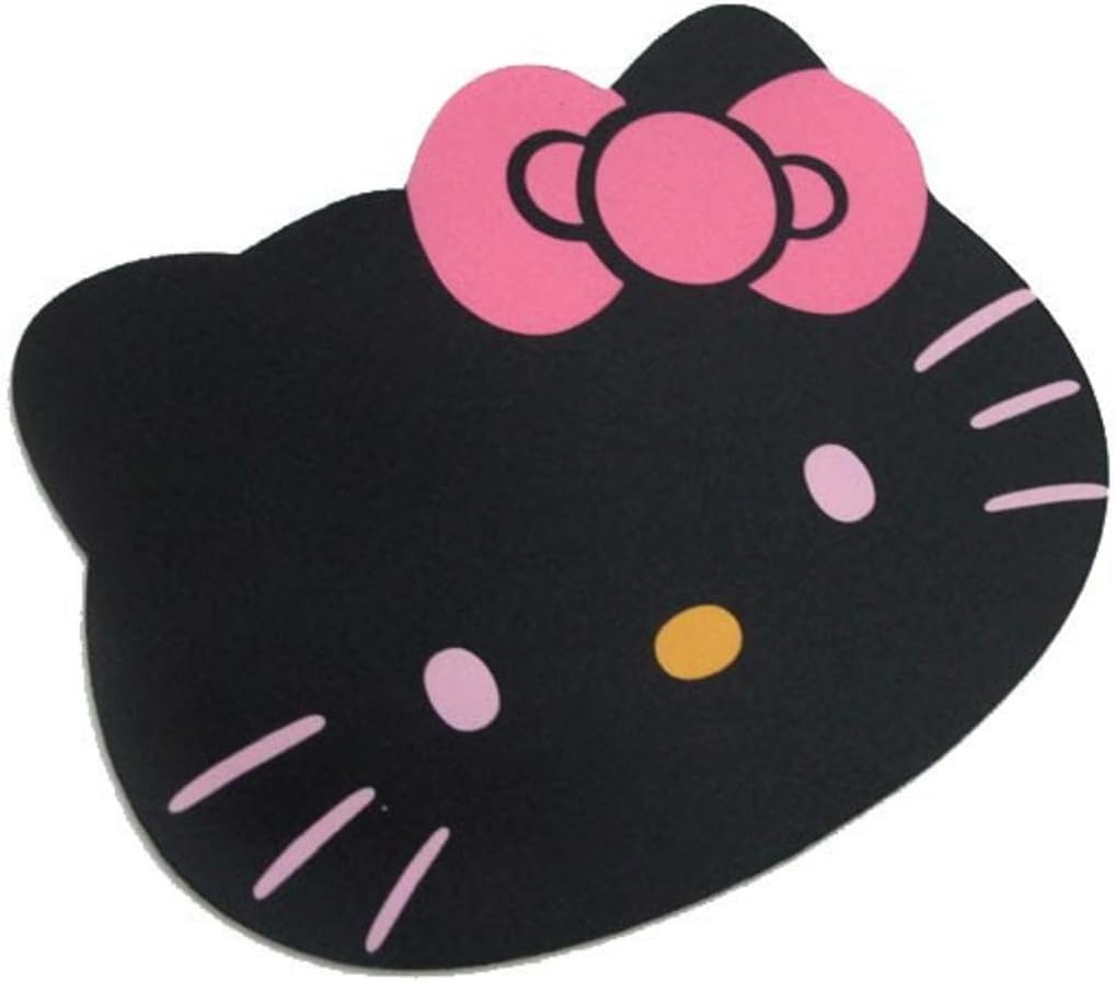 Gnker Hello Kitty Laptop Computer Mouse Pad Mat Pink/Black Color (Black)