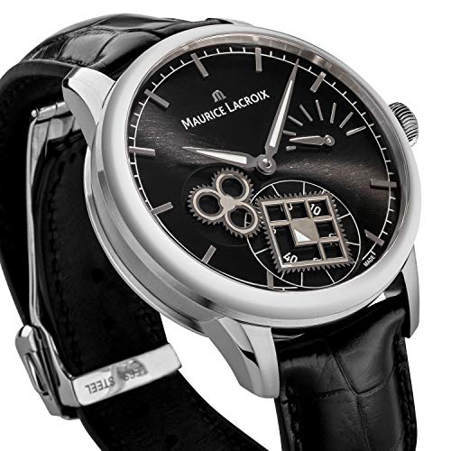 Reloj Maurice Lacroix Masterpiece Square Wheel, Carga Manual, Cocodrilo, 43mm - Imagen 7