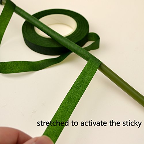 image for Star 12 Rolls 1/2 Inch Wide Floral Tape Slightly Adhesive | 360 Yards 