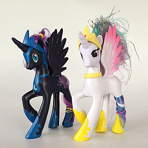 Bigz 2 pcs my little pony 5" white princess celest…
