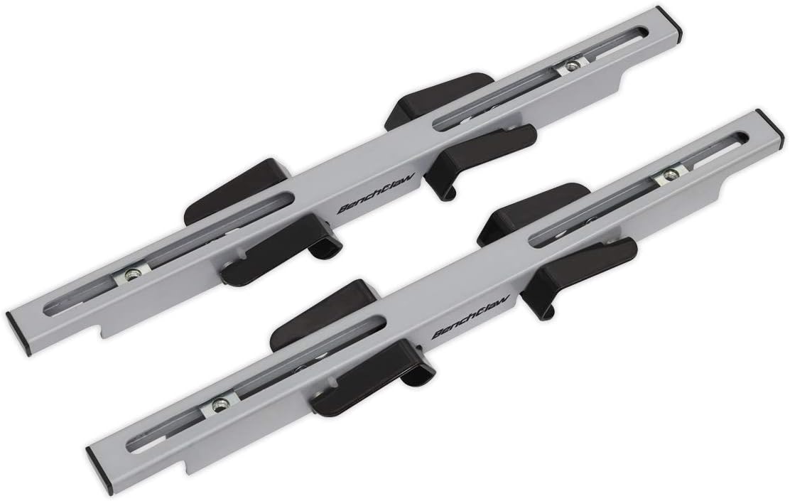 Sealey Benchclaw®, Universal Power Tool Portable Mitre Saw Clamps for Workbench - Suitable for Workmate - SBC01, Red