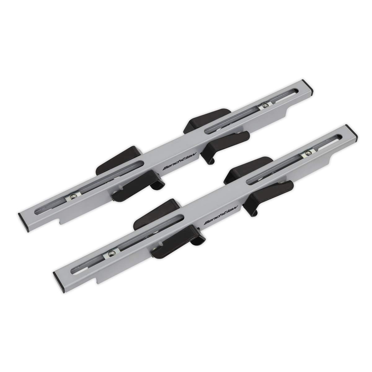 Sealey Benchclaw®, Universal Power Tool Portable Mitre Saw Clamps for Workbench – Suitable for Workmate - SBC01, Red