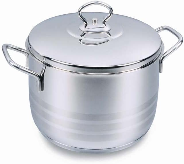 Korkmaz 16cm//2L Induction Casserole Dish Stainless Steel Pot/Pan & Lid Triplex Bottom, Cool