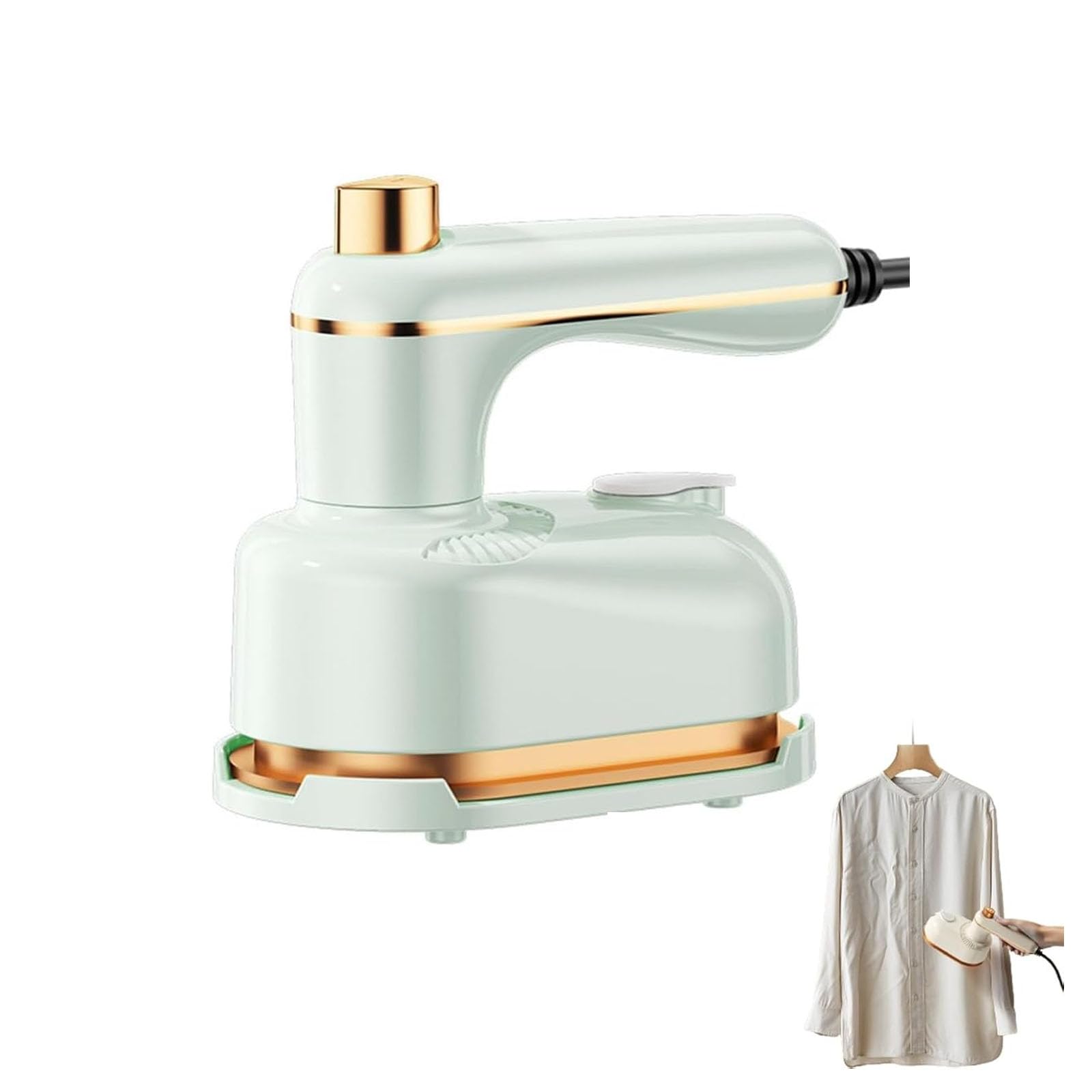 Photo 1 of 2-in-1 Handheld Steam Iron with Anti-Scald Base,1000W Portable Steamer with 5-Second Fast Heating,Lightweight & Compact Travels Iron for Clothes,Perfect for Home,Business & Hotels