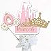 Big Dot of Happiness Little Princess Crown - Pink and Gold Princess Baby Shower or Birthday Party Centerpiece Sticks - Table Toppers - Set of 15