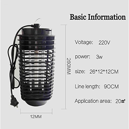 OUYAWEI Indoor LED Electric Mosquito Killer Lamp Fly Bug Insect Mosquito Repellent Zapper Trap Pest Control Lamp Europe EU 220V - Thumbnail 7