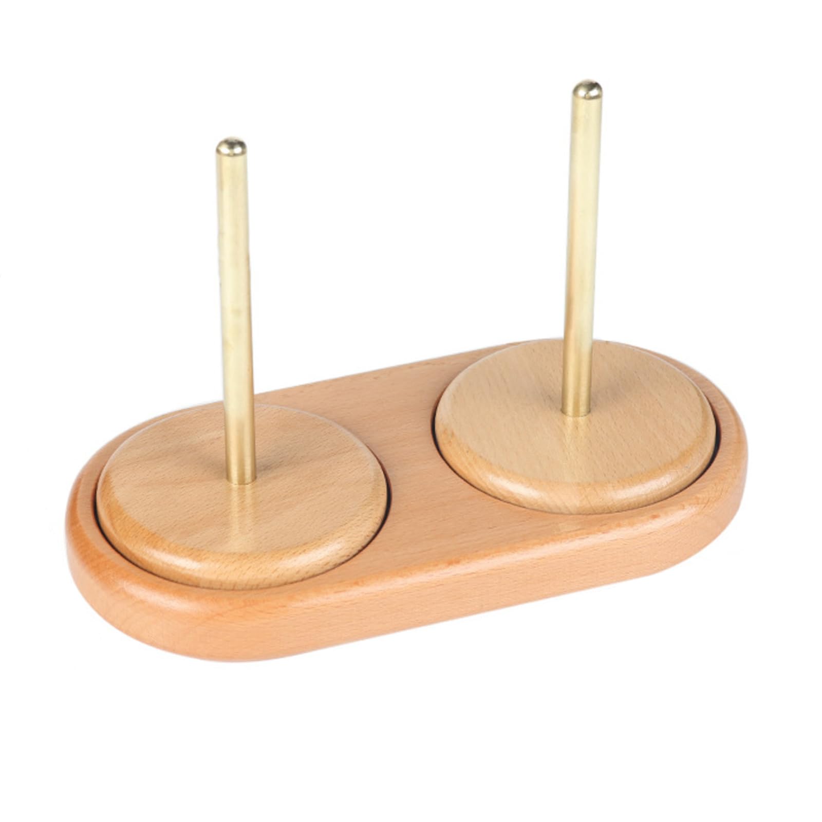 RoseFlower Double Yarn Holder Wooden Skein Holder Dispenser for Crocheting Knitting Embroidery Accessory Gift Thread Spindle Dispenser Accessories#5