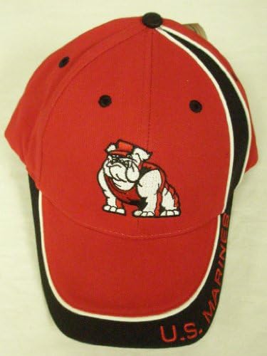 U.S. Marines Bulldog Hat (Black/Red) US Oarsman Military Cap w/tags
