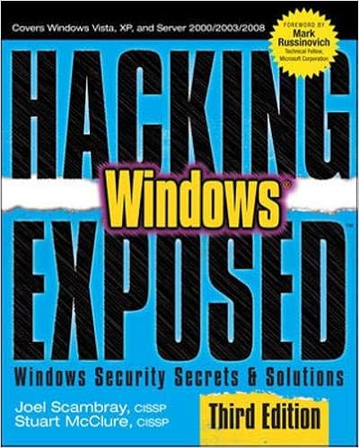 Hacking Exposed Windows Microsoft Windows Security Secrets And