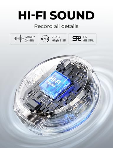 Hollyland LARK M2 Wireless Microphone System compatible with Android Smartphone, iPhone 16/15 Series, 1000ft LOS Range, Hi-Fi Audio, Noise Cancellation, 30H Duration, Mini Mic for Livestream Vlog