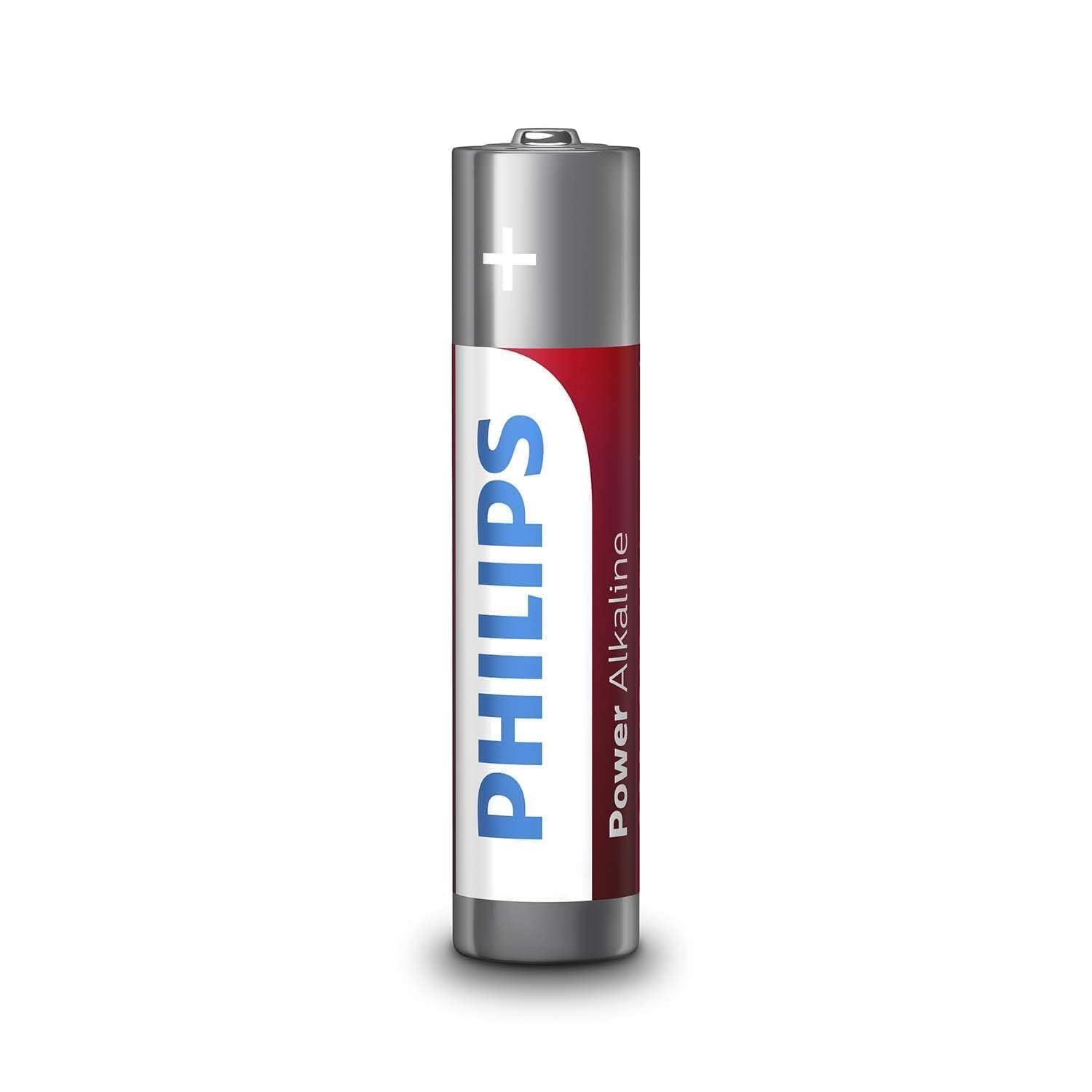 Philips LR03P12W/10 - Power Alkaline AAA Battery - Pack of 12