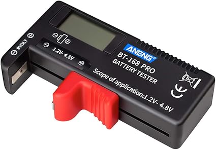 Amazon Origin バッテリーチェッカー 単1 単4乾電池 9v角型電池 充電池の電量確認にも ボタン電池 残量チェック 7セグlcdディスプレイ Ane168pro Origincom 電池チェッカー