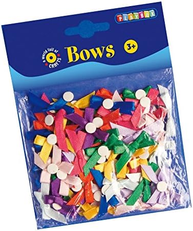 Playbox 2470095 Self-Adhesive Bows Stickers, Multicolor