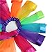 Baby Girls & Little Girls Layered Tiered Rainbow Ruffle Tutu Skirt with Bow