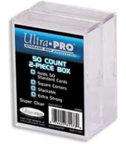 BOXケース 100個 Amazon.com: Ultra Pro Pack of 5 - 100 Count 2 Piece Storage Box