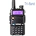 Tri-Band Radio BaoFeng Series Walkie Talkies UV-5RX3 VHF 1.25M UHF Amateur Handheld Ham Two Way Radios with Earpiece and Mic Set by LUITON