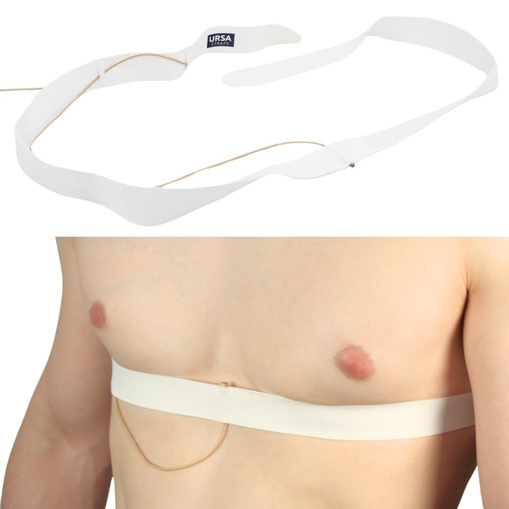 URSA Chest Straps: Low-Profile, Soft, Stretchy & Breathable Transmitter Straps for Location Sound, Theatre, Wedding Shoots & More (White)